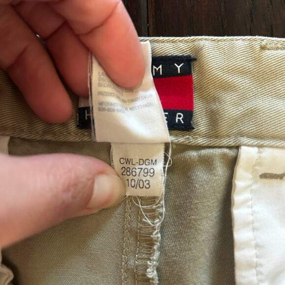 Men's 2003 Tommy Hilfiger Pleated Front Khaki Pants Preppy Old Money Classic - Picture 5 of 12